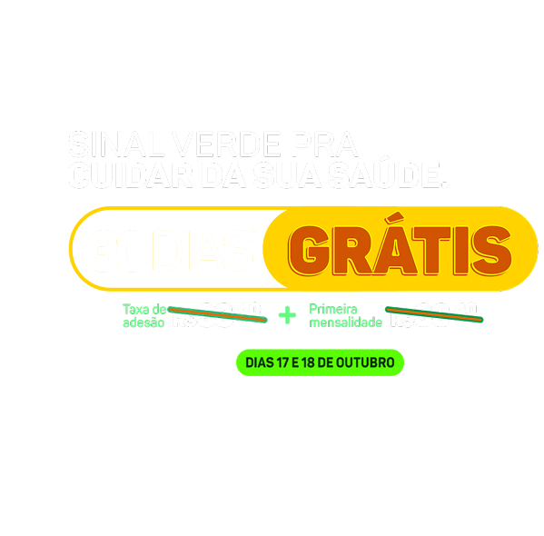 Green Friday: 30 dias grátis nos dias 17 e 18 de outubro
